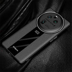 Q.COO For Oppo Find X6 Case Drop-proof PU Leather+TPU+Acrylic Phone Protective Shell