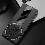 Q.COO For Oppo Find X6 Case Drop-proof PU Leather+TPU+Acrylic Phone Protective Shell