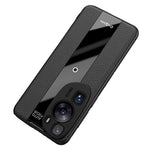 Q.COO For Huawei P60 Art Case Leather+TPU+Acrylic Lightweight Smartphone Shell