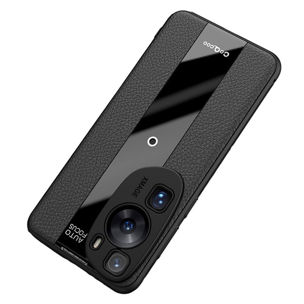 Q.COO Art-skal för Huawei P60, läder + TPU + akryl, lätt smartphone-skal