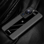 Q.COO Art-skal för Huawei P60, läder + TPU + akryl, lätt smartphone-skal