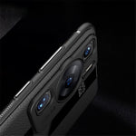 Q.COO For Huawei P60 Art Case Leather+TPU+Acrylic Lightweight Smartphone Shell