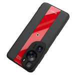 Q.COO Art-skal för Huawei P60, läder + TPU + akryl, lätt smartphone-skal