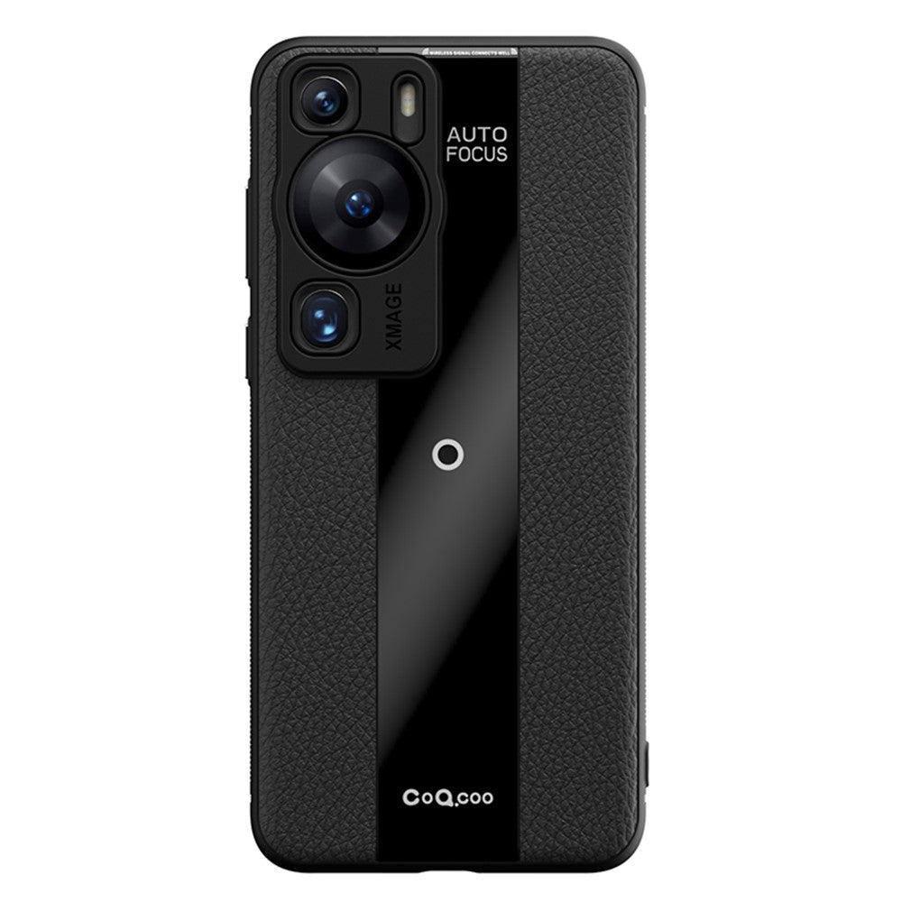 Q.COO För Huawei P60 / P60 Pro Fallsäkert Skal PU-läder+TPU+Akryl mobilskal
