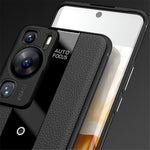 Q.COO För Huawei P60 / P60 Pro Fallsäkert Skal PU-läder+TPU+Akryl mobilskal