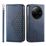 For Xiaomi Redmi A3 / Poco C61 4G Case PU Leather+TPU Rhombus Imprinted Phone Cover Wallet
