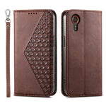 Til Samsung Galaxy Xcover7 Etui PU Læder+TPU Diamantpræget Mobiltelefon Stander Cover