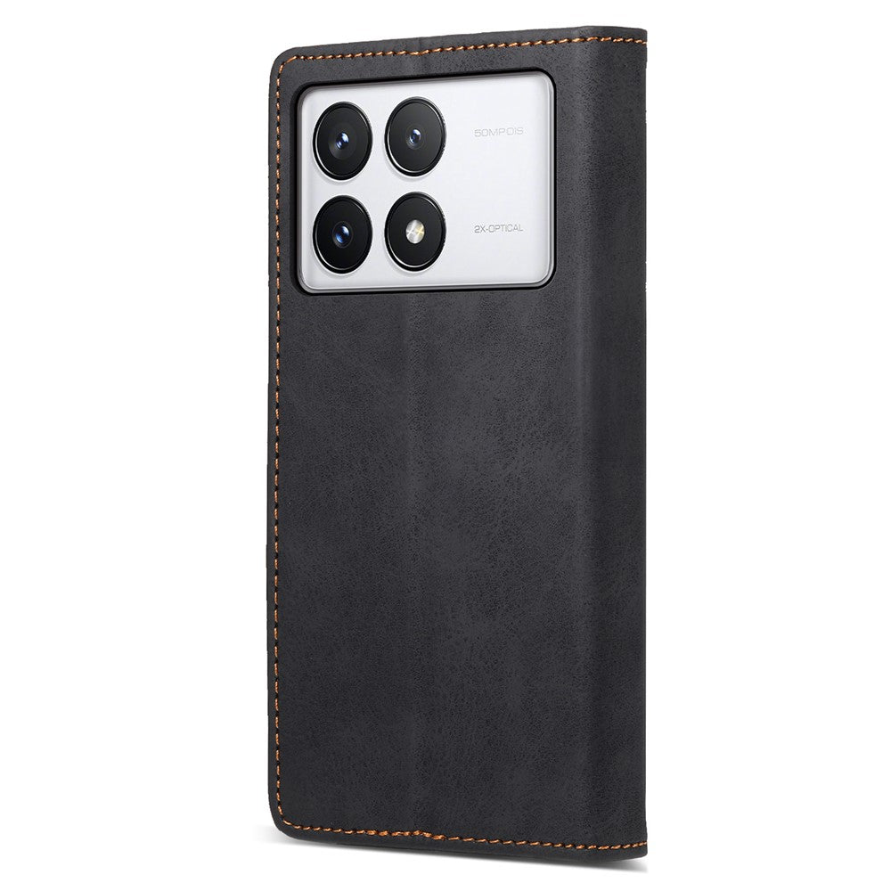 DF-05 For Xiaomi Poco X6 Pro 5G / Redmi K70E 5G Case RFID Blocking Leather Wallet Phone Cover