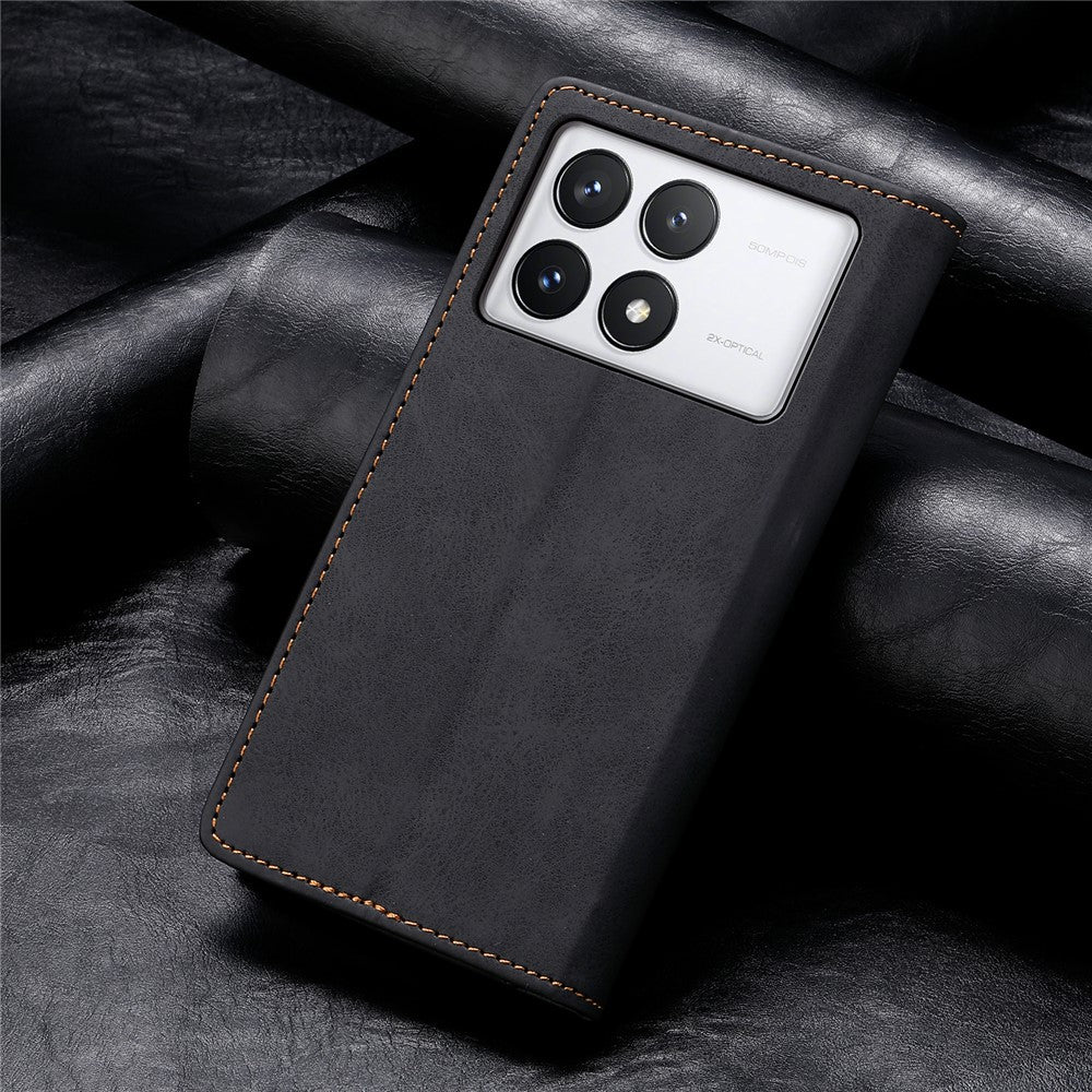 DF-05 For Xiaomi Poco X6 Pro 5G / Redmi K70E 5G Case RFID Blocking Leather Wallet Phone Cover