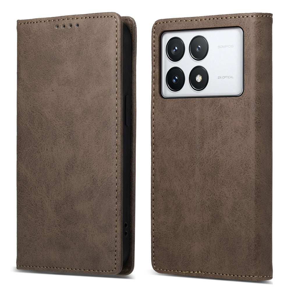 DF-05 For Xiaomi Poco X6 Pro 5G / Redmi K70E 5G Case RFID Blocking Leather Wallet Phone Cover