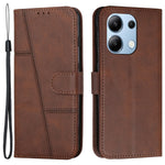 For Xiaomi Redmi Note 13 4G Case PU Leather+TPU Stand Magnetic Closure Shockproof Phone Cover