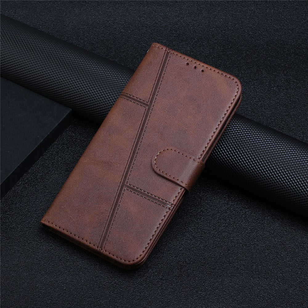 For Xiaomi Redmi Note 13 4G Case PU Leather+TPU Stand Magnetic Closure Shockproof Phone Cover