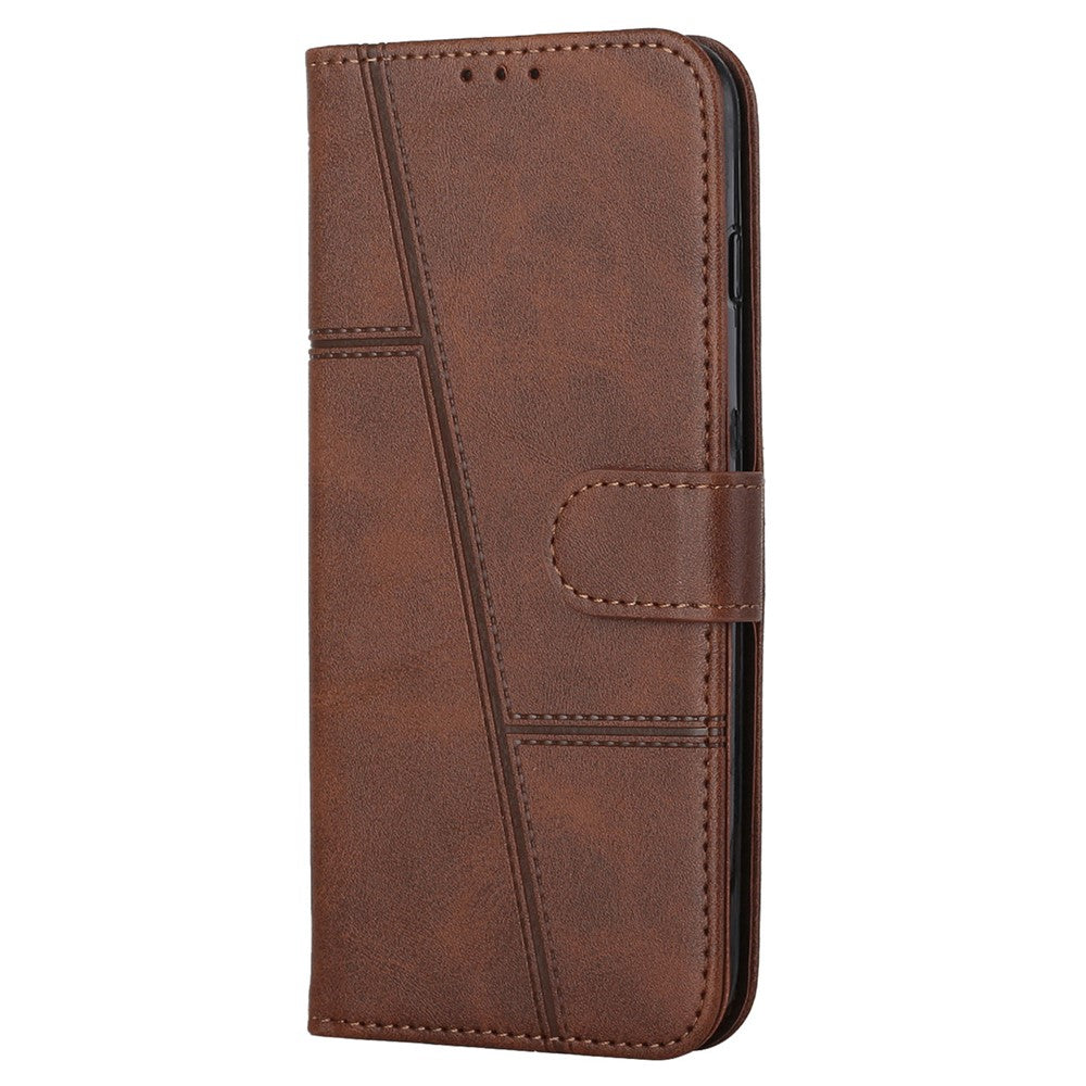 For Xiaomi Redmi Note 13 4G Case PU Leather+TPU Stand Magnetic Closure Shockproof Phone Cover
