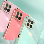 XINLI For Honor X8 5G Cover TPU Beskyttelsescover Elektropletteret Guld Kant