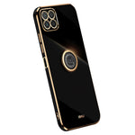 XINLI For Honor X8 5G TPU Case Electroplating Edge Kickstand Protective Cover