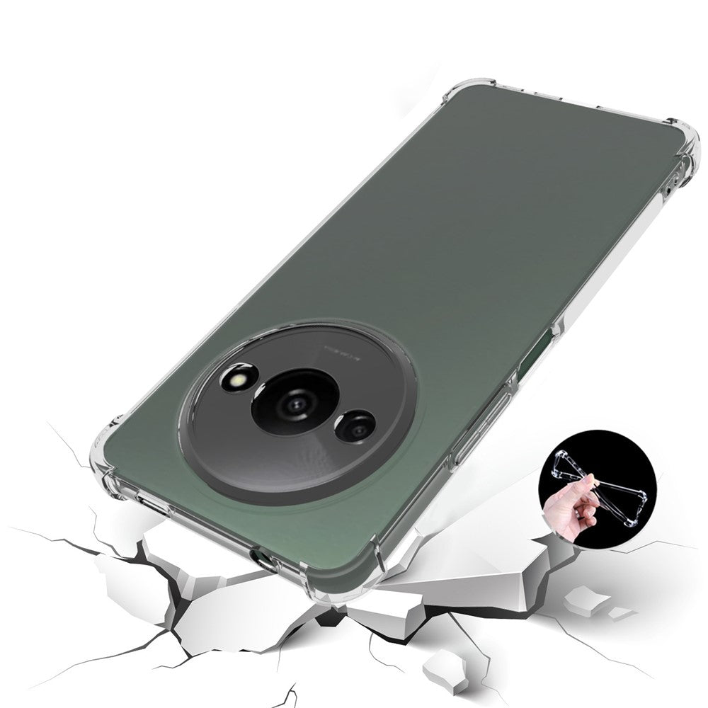 IDEWEI For Xiaomi Redmi A3 / Poco C61 4G Clear Case Airbag Phone Protector Soft TPU Phone Cover