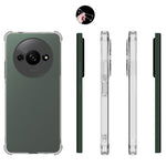 IDEWEI For Xiaomi Redmi A3 / Poco C61 4G Clear Case Airbag Phone Protector Soft TPU Phone Cover