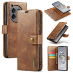DG.MING for OnePlus 12 5G Case Detachable Split Leather Phone Cover with Stand Wallet