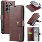 DG.MING for OnePlus 12 5G Case Detachable Split Leather Phone Cover with Stand Wallet