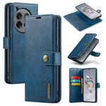 DG.MING for OnePlus 12 5G Case Detachable Split Leather Phone Cover with Stand Wallet