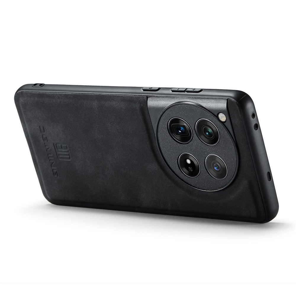 DG.MING För OnePlus 12 5G Skal Läder+PC+TPU Fallskyddande mobilskal