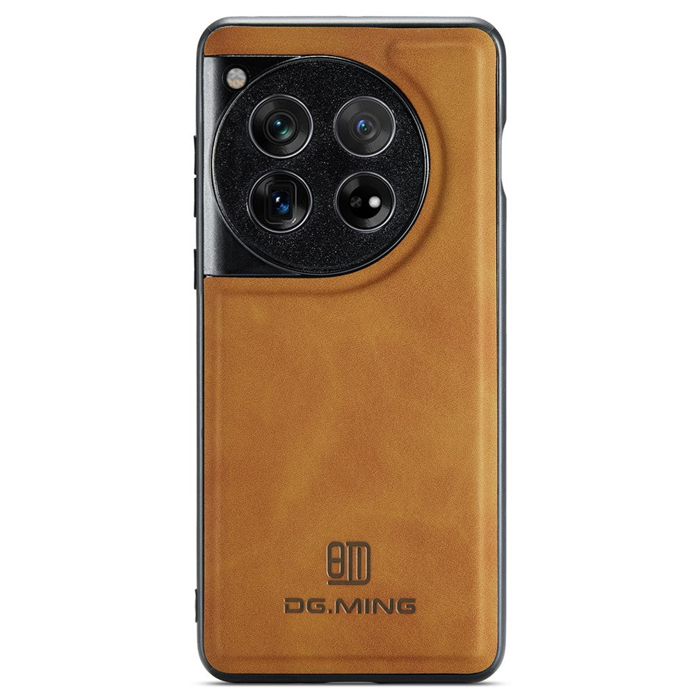 DG.MING För OnePlus 12 5G Skal Läder+PC+TPU Fallskyddande mobilskal