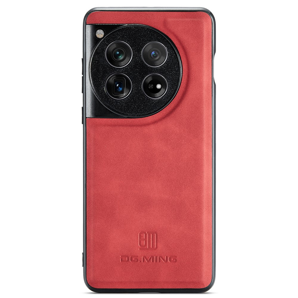 DG.MING För OnePlus 12 5G Skal Läder+PC+TPU Fallskyddande mobilskal