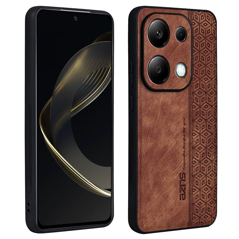 AZNS För Xiaomi Redmi Note 13 Pro 4G / Poco M6 Pro 4G Skal Stötsäkert PU-läder TPU mobilskal