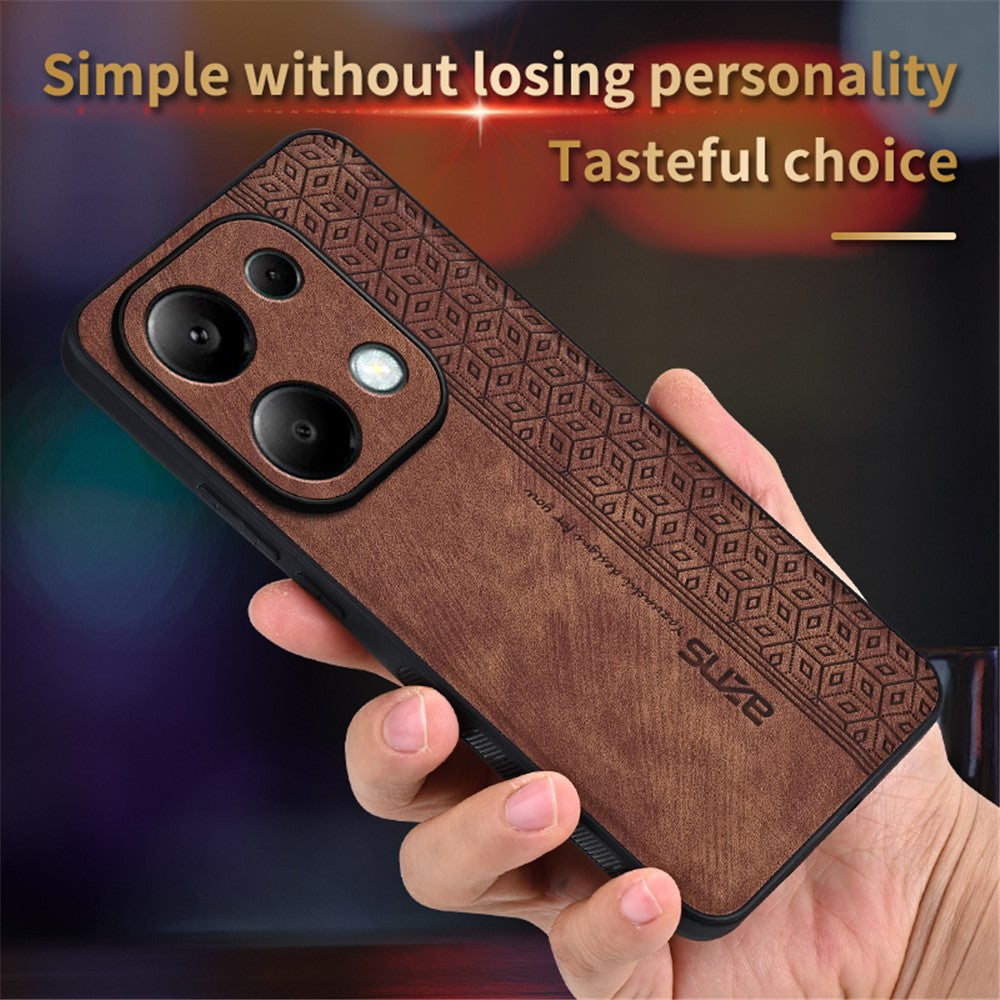 AZNS För Xiaomi Redmi Note 13 Pro 4G / Poco M6 Pro 4G Skal Stötsäkert PU-läder TPU mobilskal