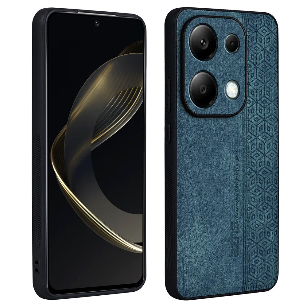 AZNS För Xiaomi Redmi Note 13 Pro 4G / Poco M6 Pro 4G Skal Stötsäkert PU-läder TPU mobilskal