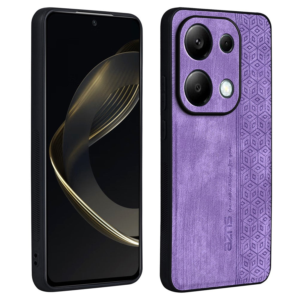 AZNS För Xiaomi Redmi Note 13 Pro 4G / Poco M6 Pro 4G Skal Stötsäkert PU-läder TPU mobilskal
