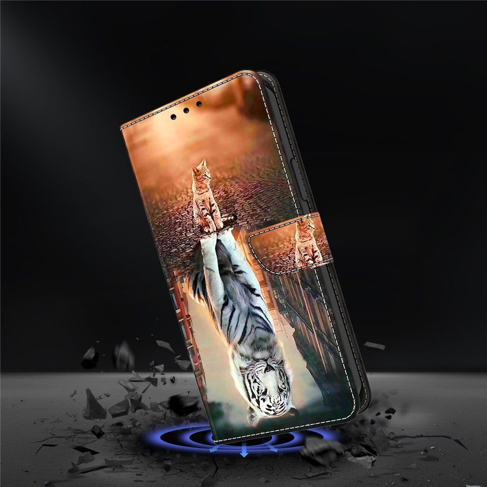 For Xiaomi Redmi Note 13 Pro+ 5G Leather Case 3D Creative Pattern Design Flip Stand Phone Cover