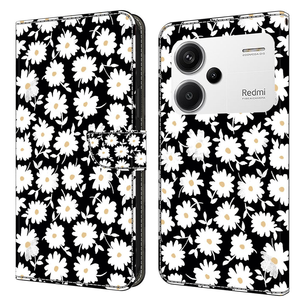 For Xiaomi Redmi Note 13 Pro+ 5G Leather Case 3D Creative Pattern Design Flip Stand Phone Cover