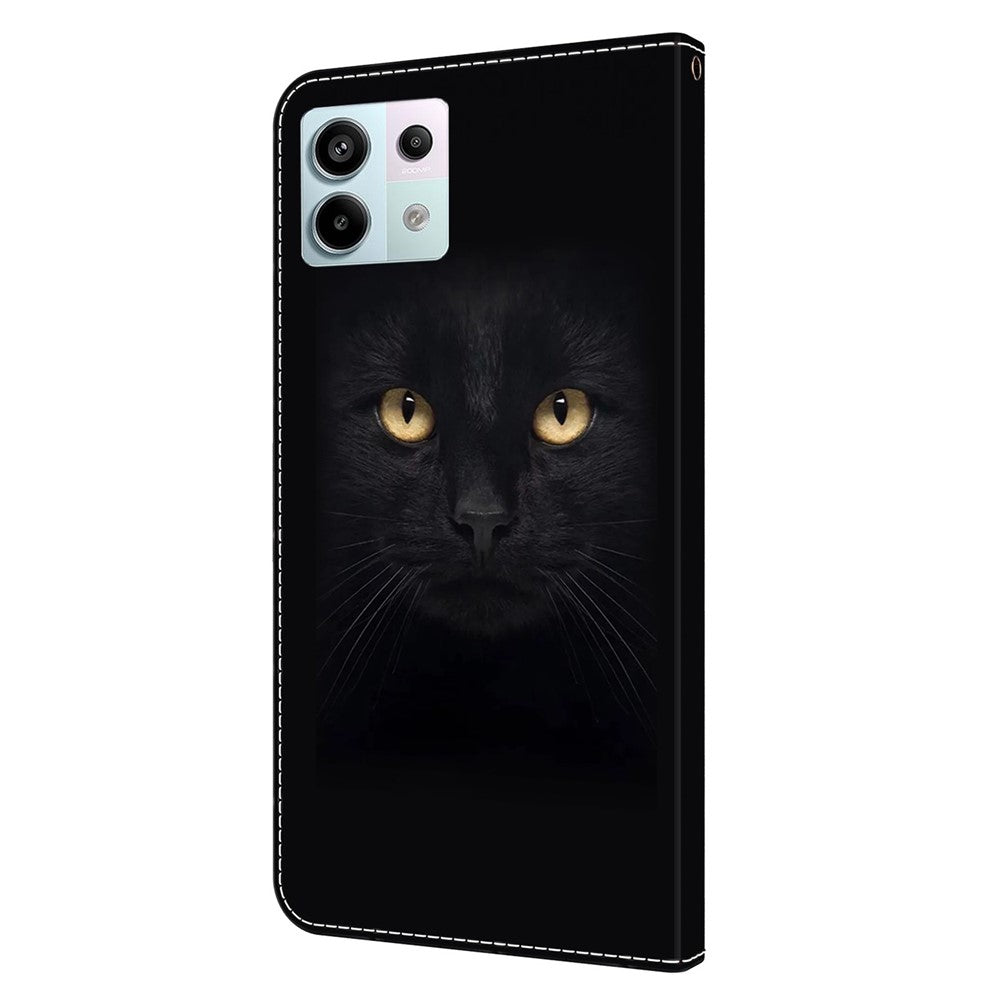 For Xiaomi Redmi Note 13 Pro 5G / Poco X6 5G Case 3D Pattern Flip Wallet PU Leather Phone Cover