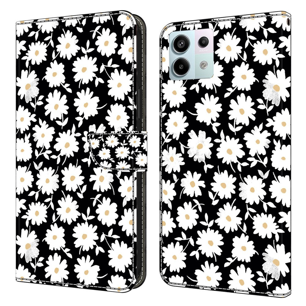 For Xiaomi Redmi Note 13 Pro 5G / Poco X6 5G Case 3D Pattern Flip Wallet PU Leather Phone Cover