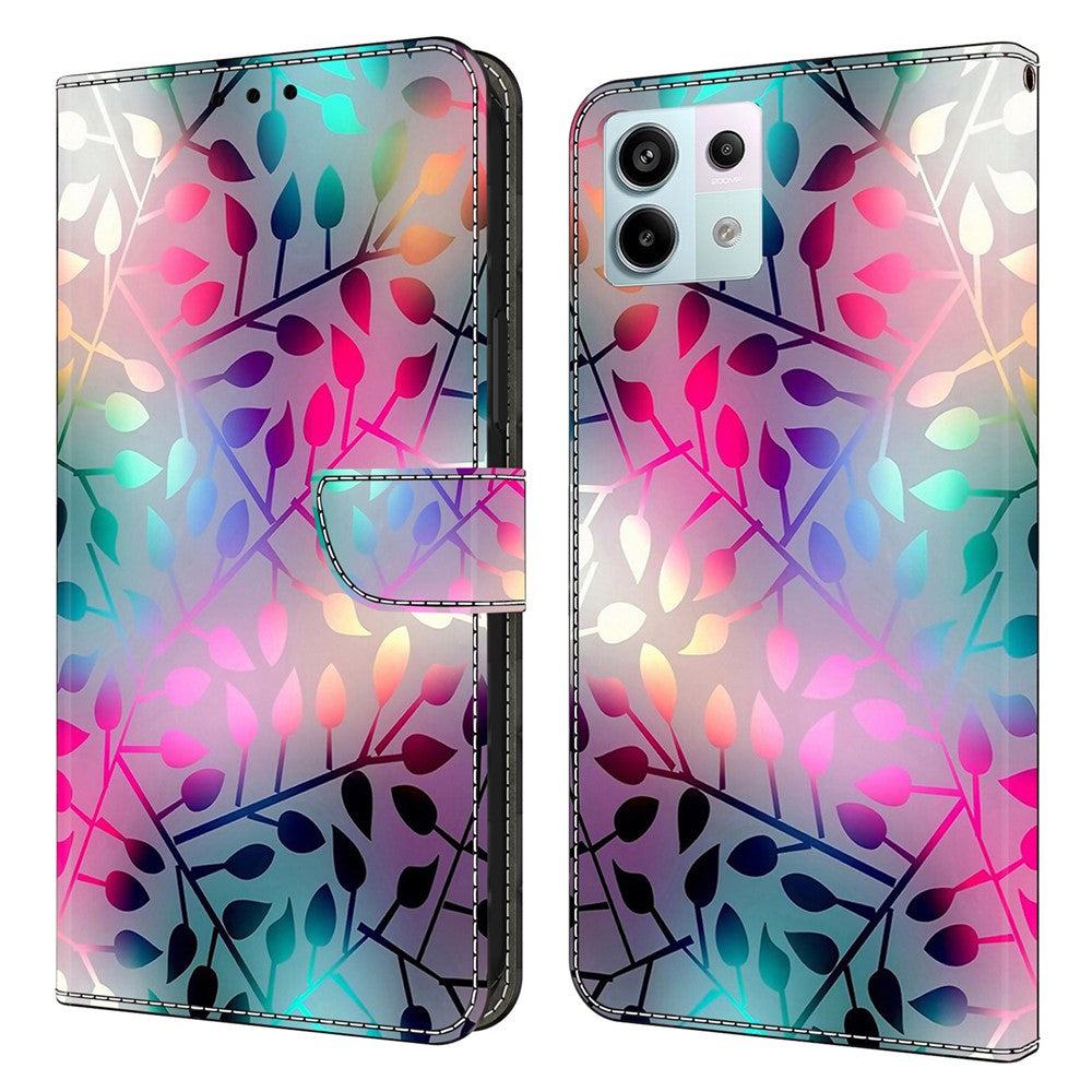 For Xiaomi Redmi Note 13 Pro 5G / Poco X6 5G Case 3D Pattern Flip Wallet PU Leather Phone Cover