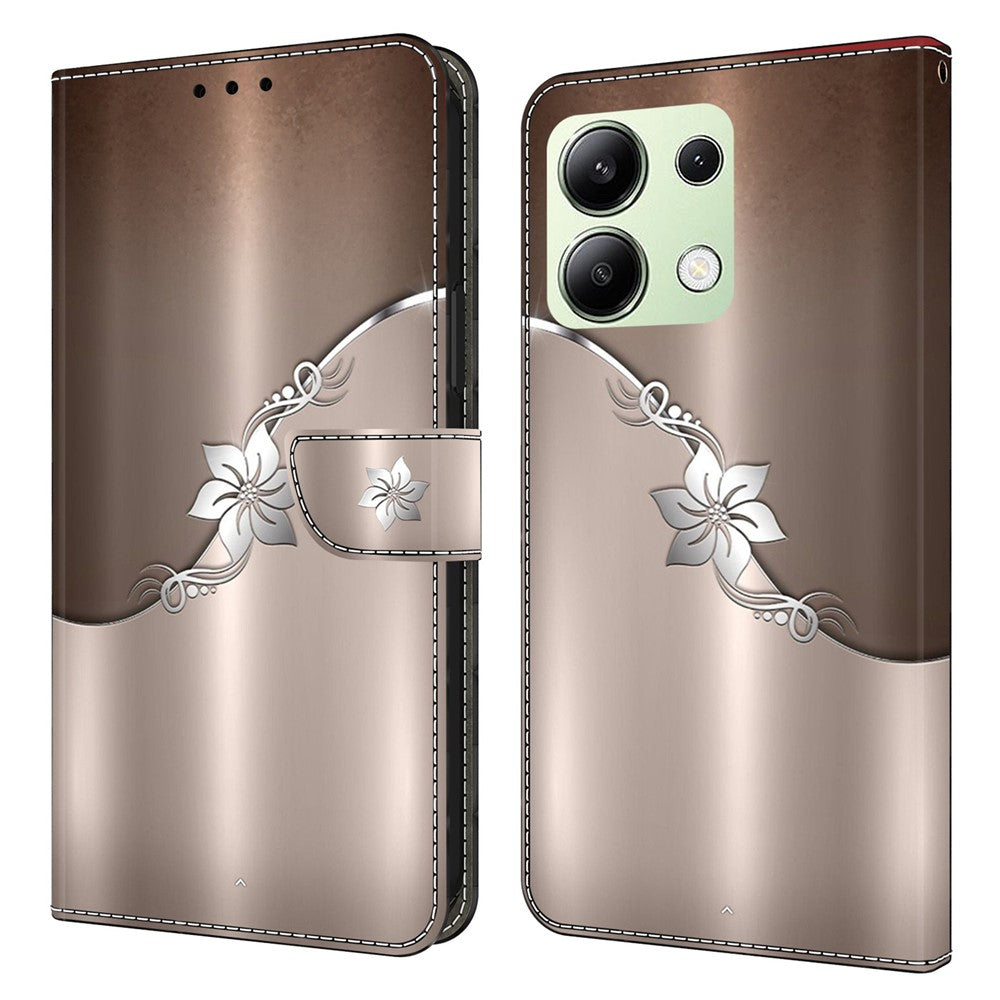For Xiaomi Redmi Note 13 4G Leather Case 3D Pattern Printed Stand Wallet Phone Cover