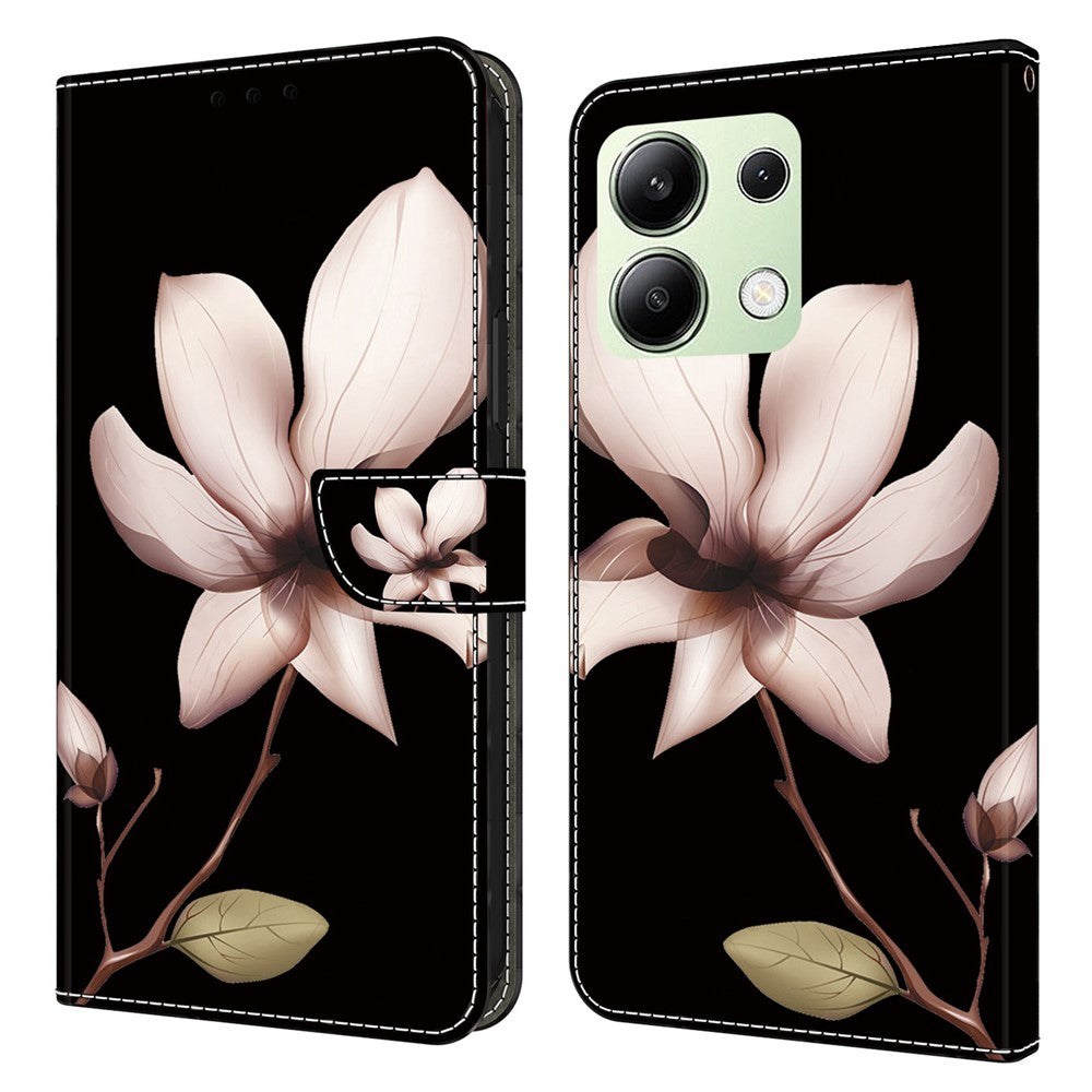 For Xiaomi Redmi Note 13 4G Leather Case 3D Pattern Printed Stand Wallet Phone Cover