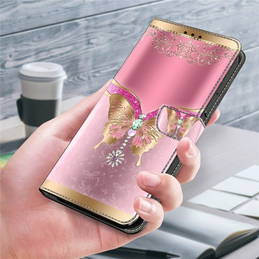 Xiaomi Redmi Note 13 4G Plånboksfodral Fallskyddande 3D-mönstertryck Läderflikfodral