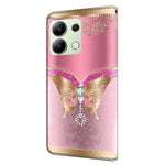 Xiaomi Redmi Note 13 4G Plånboksfodral Fallskyddande 3D-mönstertryck Läderflikfodral