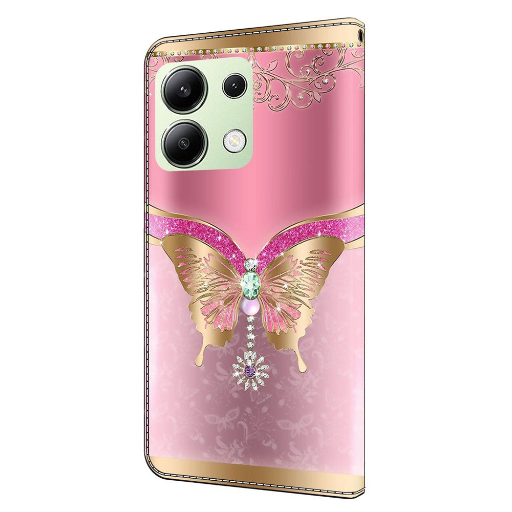 Xiaomi Redmi Note 13 4G Plånboksfodral Fallskyddande 3D-mönstertryck Läderflikfodral