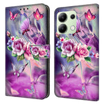 Xiaomi Redmi Note 13 4G Plånboksfodral Fallskyddande 3D-mönstertryck Läderflikfodral