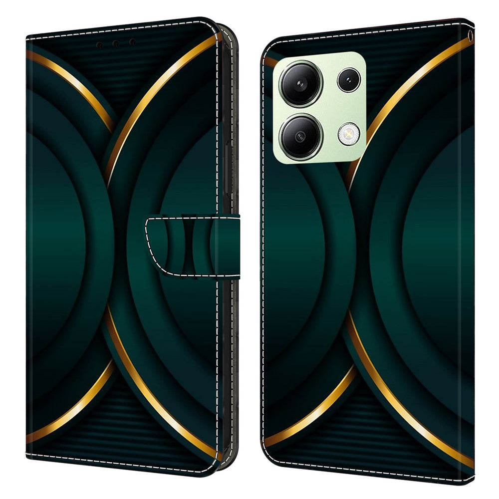 Xiaomi Redmi Note 13 4G Plånboksfodral Fallskyddande 3D-mönstertryck Läderflikfodral