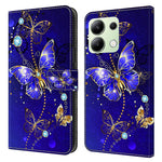 Xiaomi Redmi Note 13 4G Plånboksfodral Fallskyddande 3D-mönstertryck Läderflikfodral