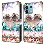 For Xiaomi Redmi Note 13 5G Anti-Drop Case 3D Pattern Printing Wallet Phone Cover