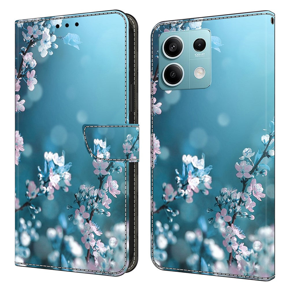 Xiaomi Redmi Note 13 5G Anti-Drop-skal 3D-mönsterutskrift Plånboksfodral