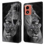 For Motorola Moto E14 4G / G04 4G / G04s 4G / G24 4G Leather Case 3D Pattern Printing Wallet Stand Cover