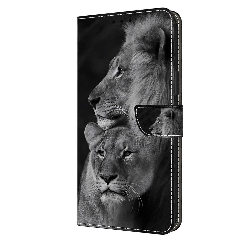 For Motorola Moto E14 4G / G04 4G / G04s 4G / G24 4G Leather Case 3D Pattern Printing Wallet Stand Cover