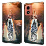 For Motorola Moto E14 4G / G04 4G / G04s 4G / G24 4G Leather Case 3D Pattern Printing Wallet Stand Cover