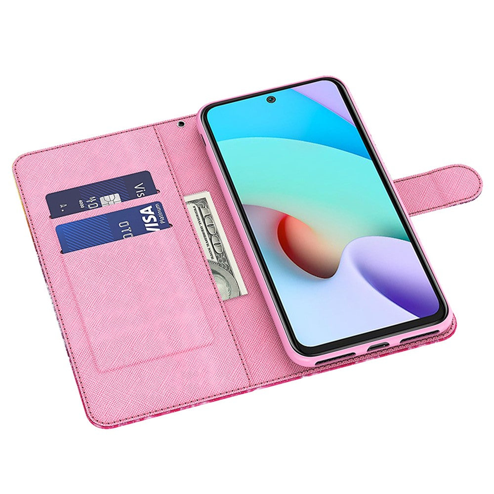 For Xiaomi Redmi Note 13 5G Leather Case 3D Pattern Printing Phone Cover with Hand Strap